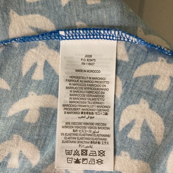 Boden Amelie Jersey Dress Bird Print 6R - Picture 7 of 9